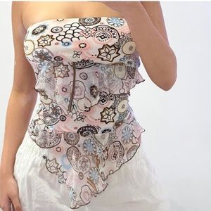 HOT KISS FLOWER TUBE TOP 💖